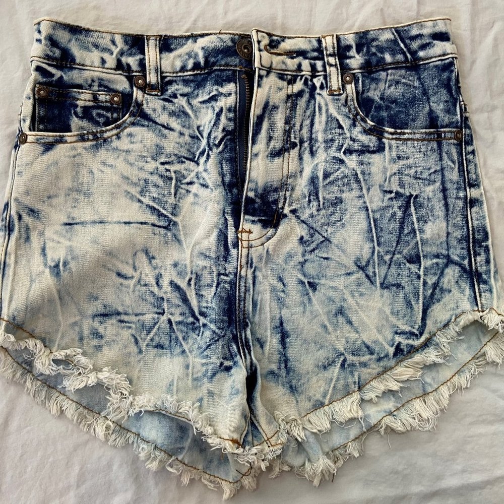 Seductions FD High Waisted Jean Shorts (Size 7)